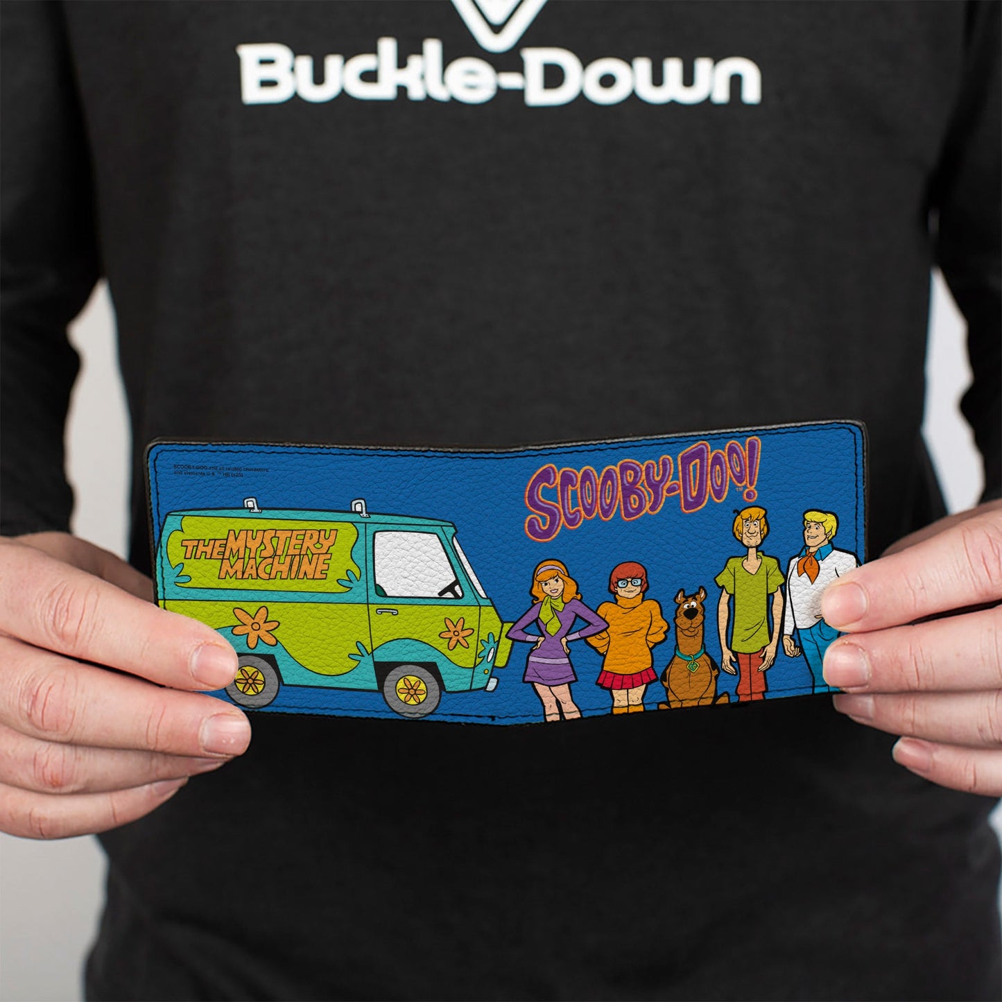 Bi-Fold Wallet - SCOOBY-DOO Mystery Machine and Character Group Pose Blue