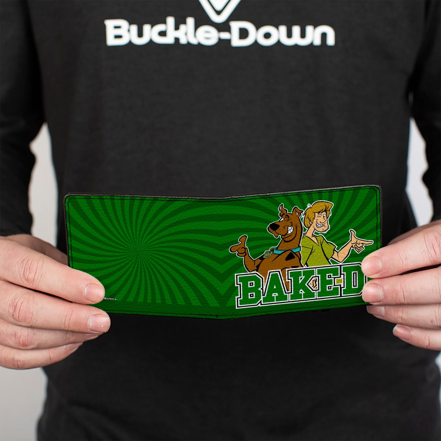 Bi-Fold Wallet - Scooby & Shaggy BAKED Rays Swirl Greens