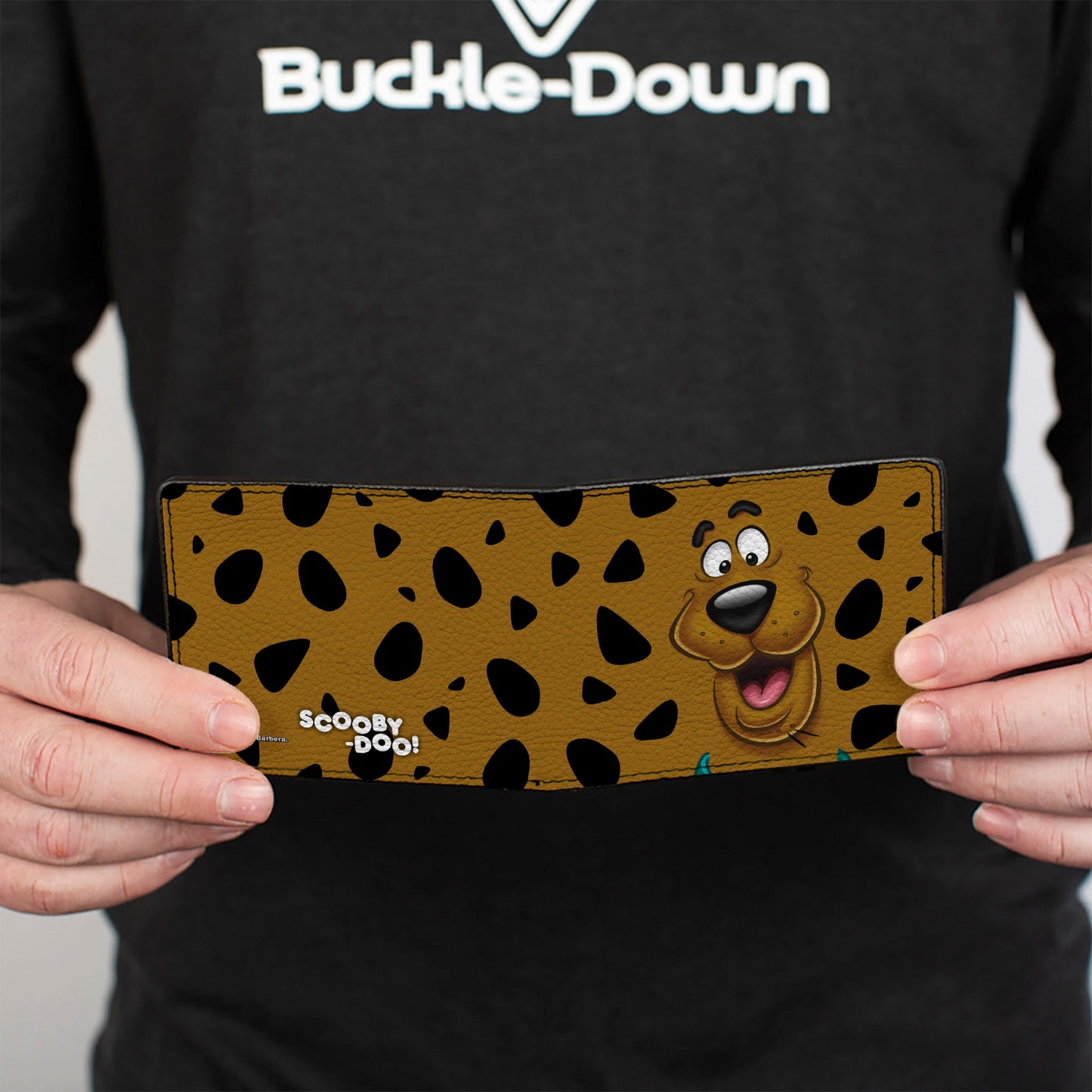 Bi-Fold Wallet - SCOOBY DOO CLOSE-UP Expression Spots Brown Black White