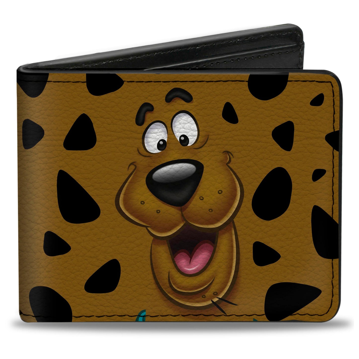 Bi-Fold Wallet - SCOOBY DOO CLOSE-UP Expression Spots Brown Black White