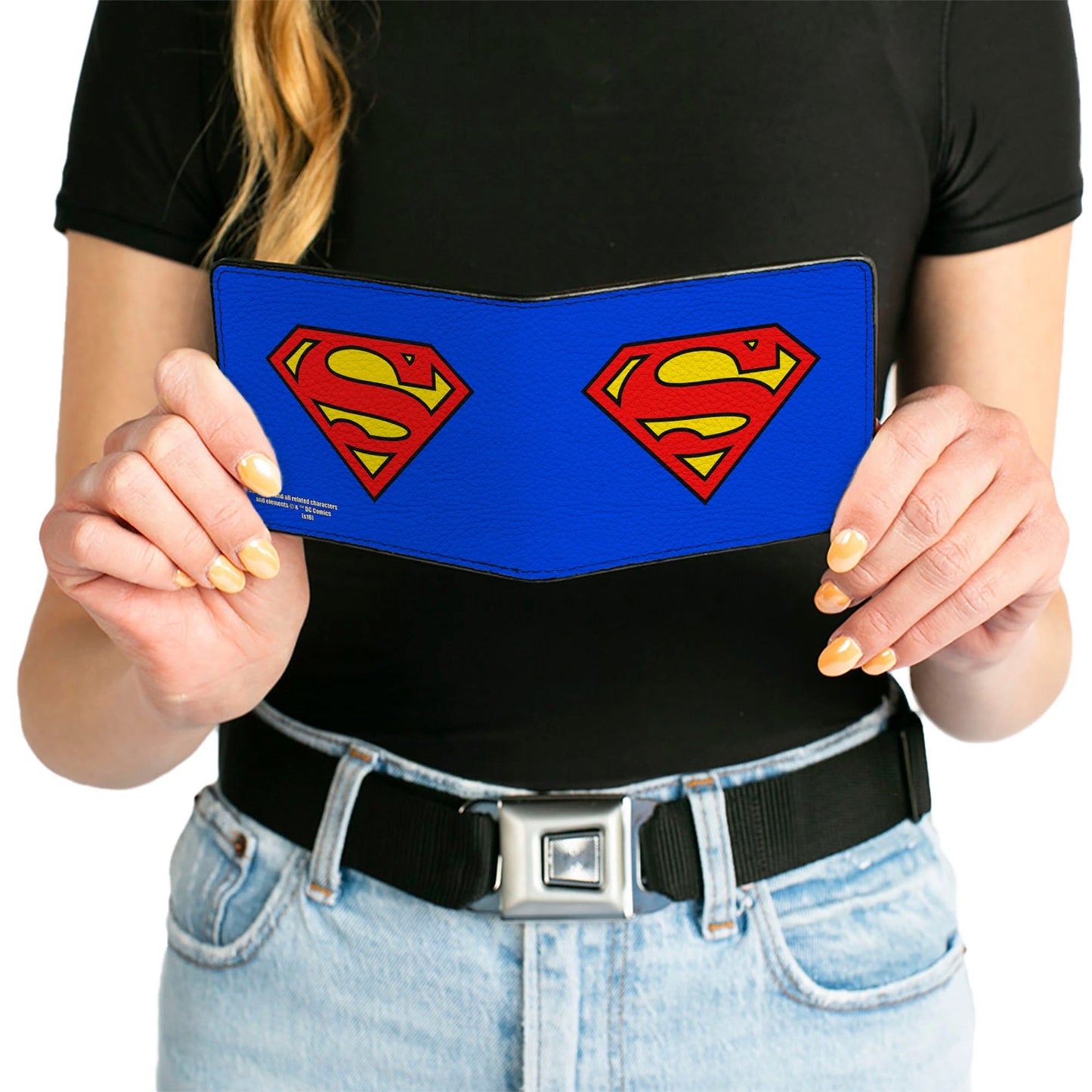 Bi-Fold Wallet - Superman Shield Blue Red Yellow