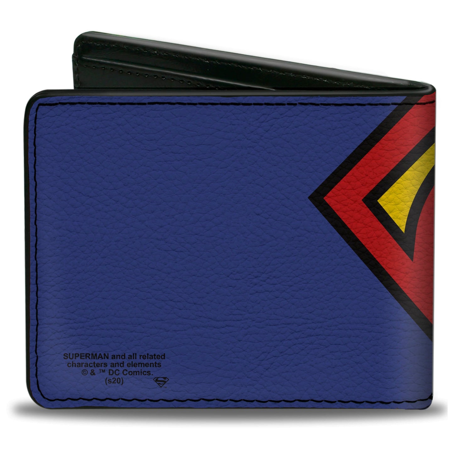 Bi-Fold Wallet - Superman CLOSE-UP Shield Blue
