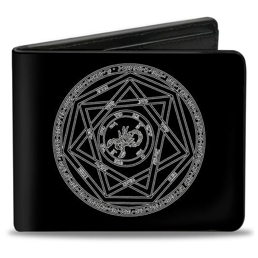 Bi-Fold Wallet - Supernatural Devil's Trap Pentagram Black White