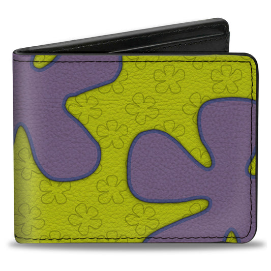 Bi-Fold Wallet - SpongeBob Flower Cloud Bounding Greens Purples
