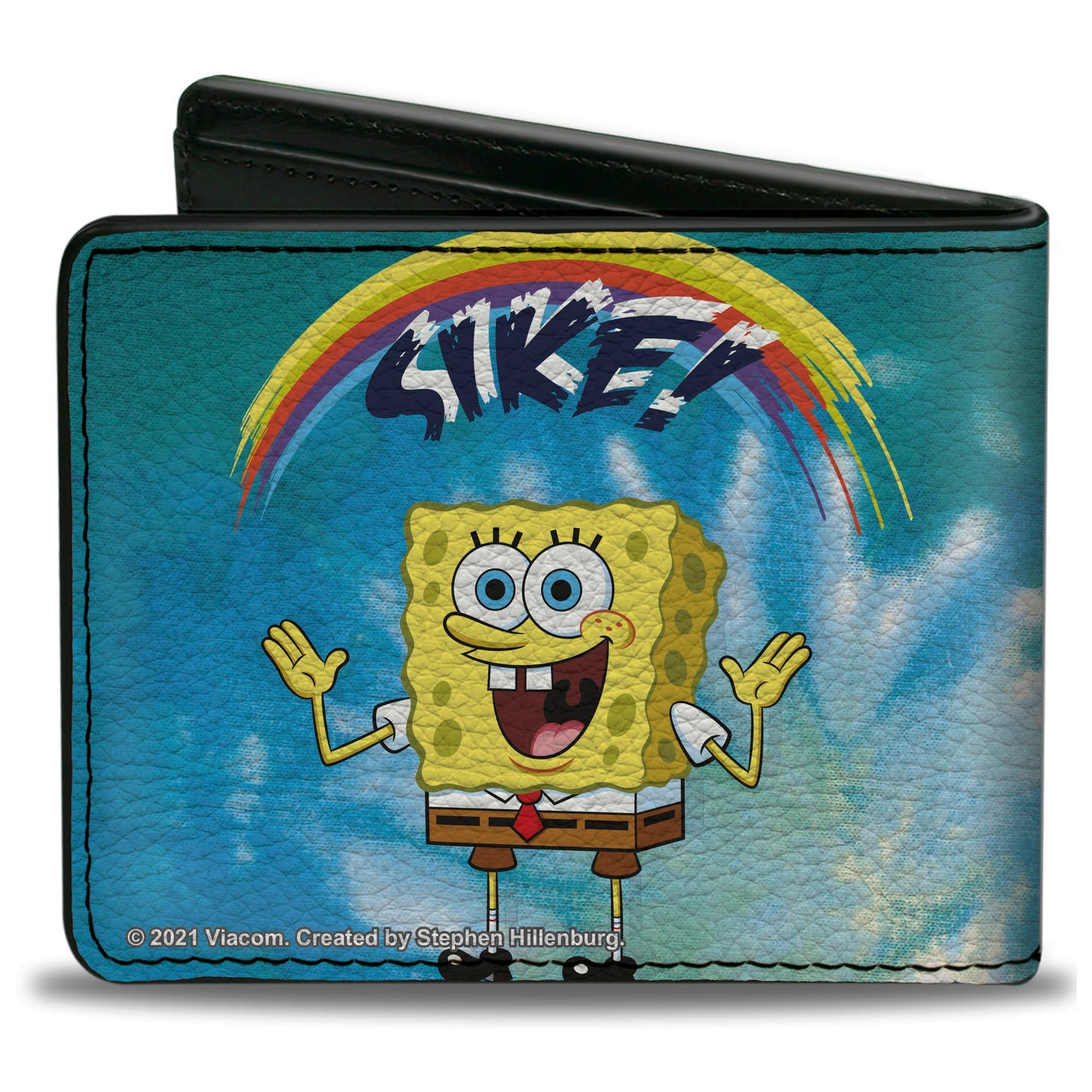 Bi-Fold Wallet - SpongeBob SquarePants Rainbow SIKE! Pose Blues
