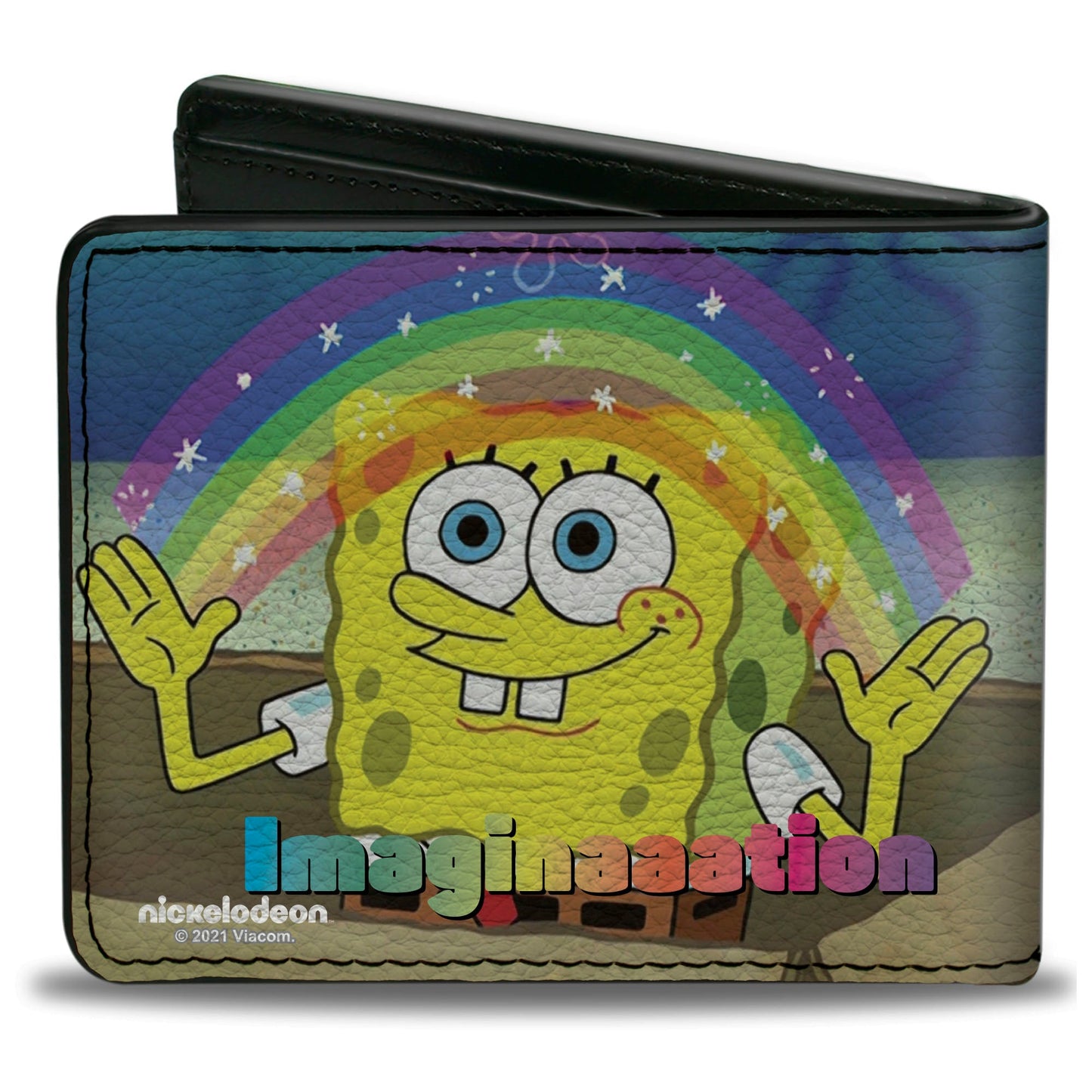 Bi-Fold Wallet - SpongeBob SquarePants IMAGINAAATION Smiling Rainbow Pose