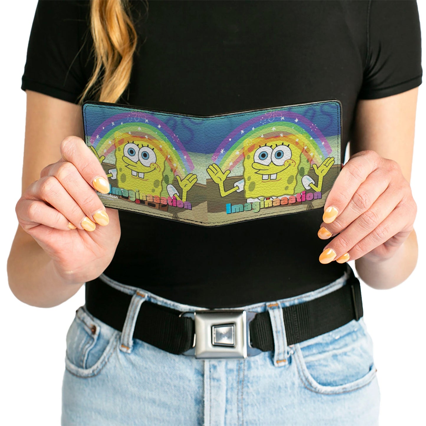 Bi-Fold Wallet - SpongeBob SquarePants IMAGINAAATION Smiling Rainbow Pose