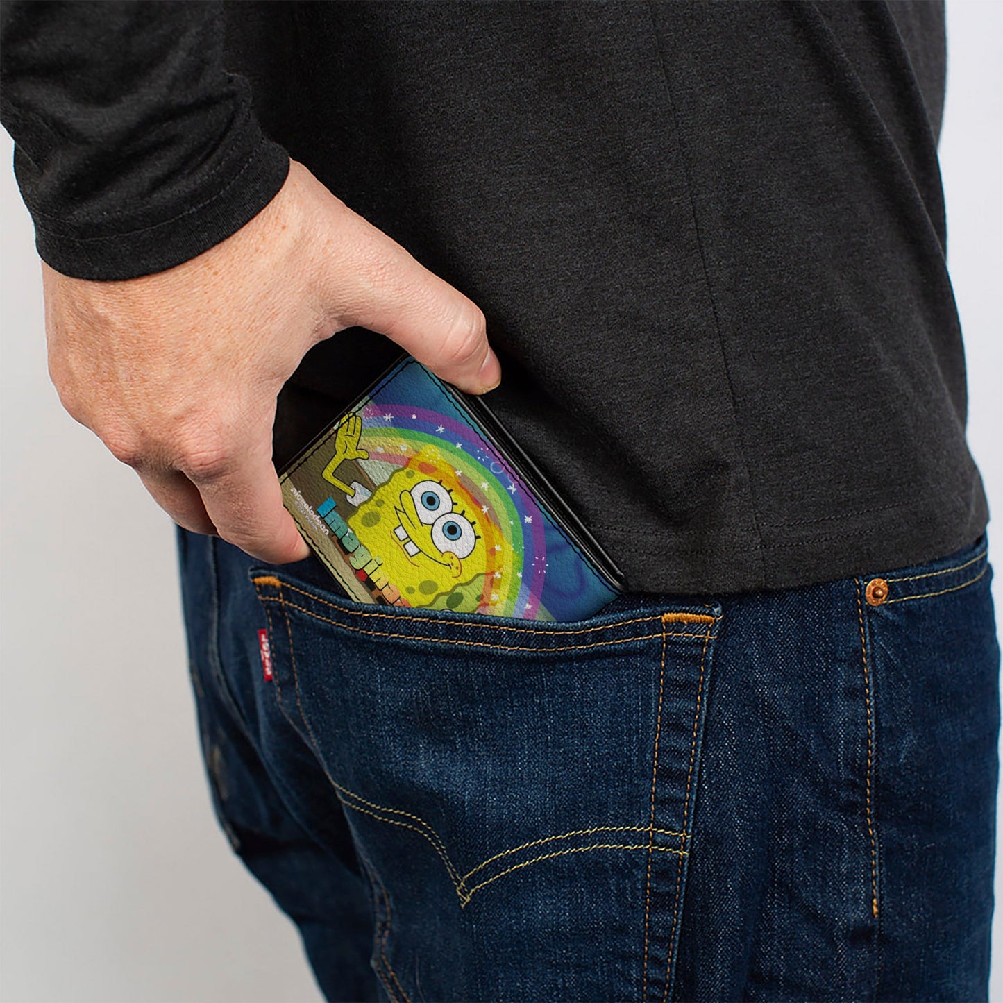 Bi-Fold Wallet - SpongeBob SquarePants IMAGINAAATION Smiling Rainbow Pose