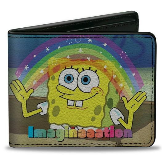 Bi-Fold Wallet - SpongeBob SquarePants IMAGINAAATION Smiling Rainbow Pose