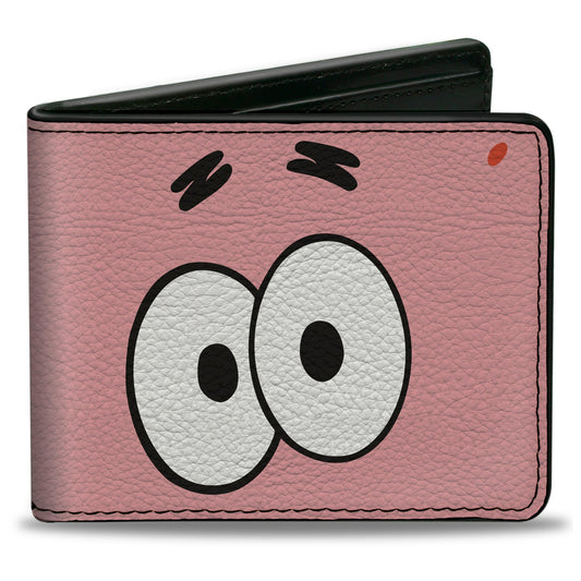Bi-Fold Wallet - SpongeBob SquarePants Patrick Starfish Eyes CLOSE-UP Pink