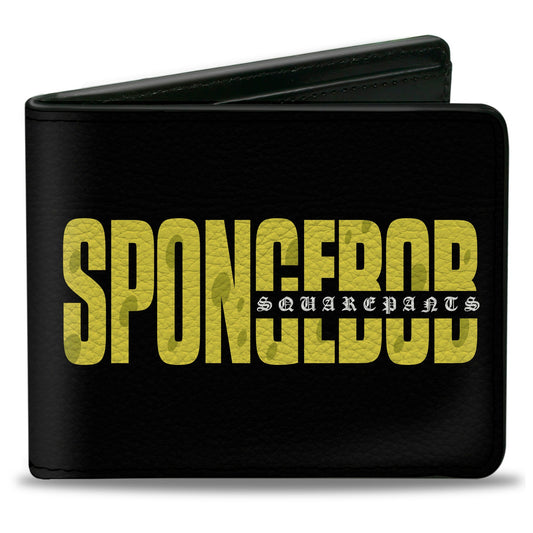 Bi-Fold Wallet - SPONGEBOB SQUAREPANTS Title Black/Yellow