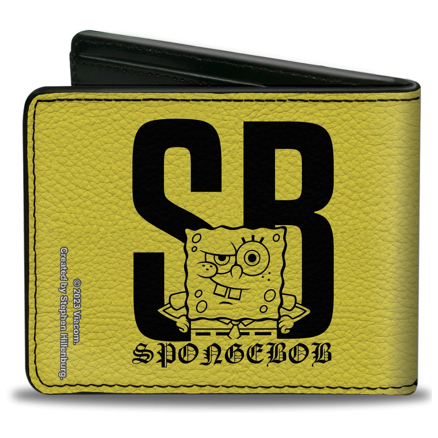 Bi-Fold Wallet - SpongeBob SB Winking Pose Yellow/Black