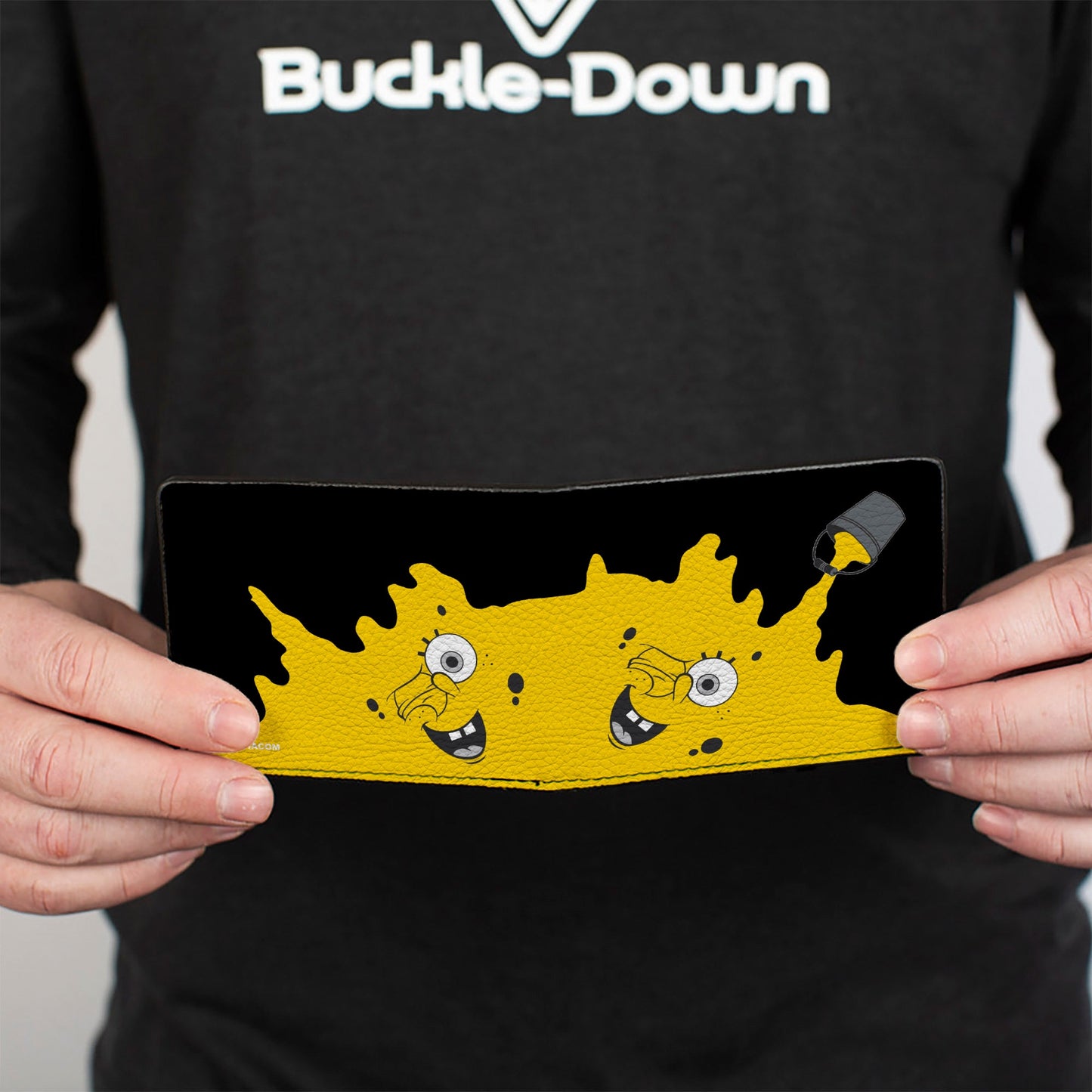 Bi-Fold Wallet - SpongeBob Paint Bucket Black Yellow
