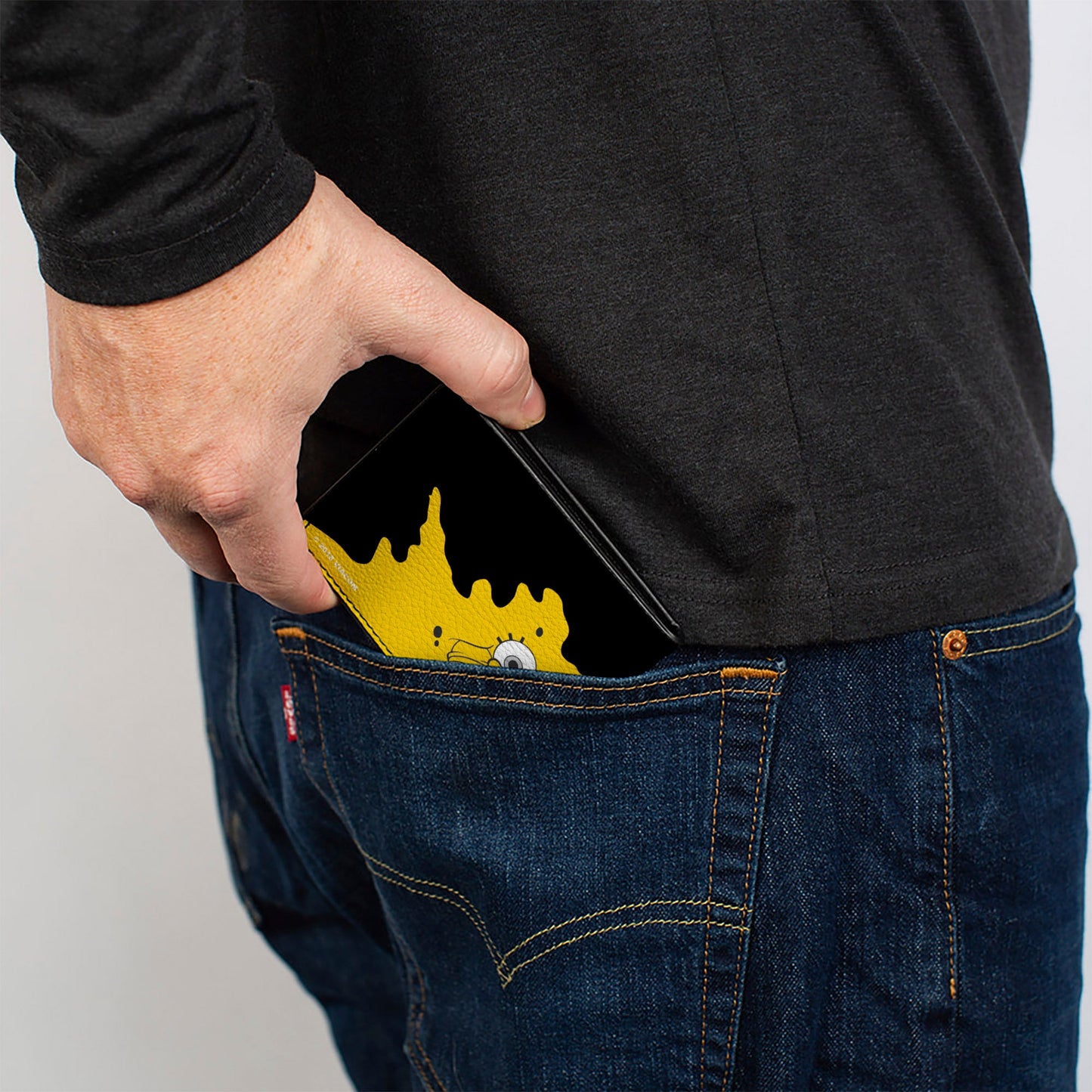 Bi-Fold Wallet - SpongeBob Paint Bucket Black Yellow