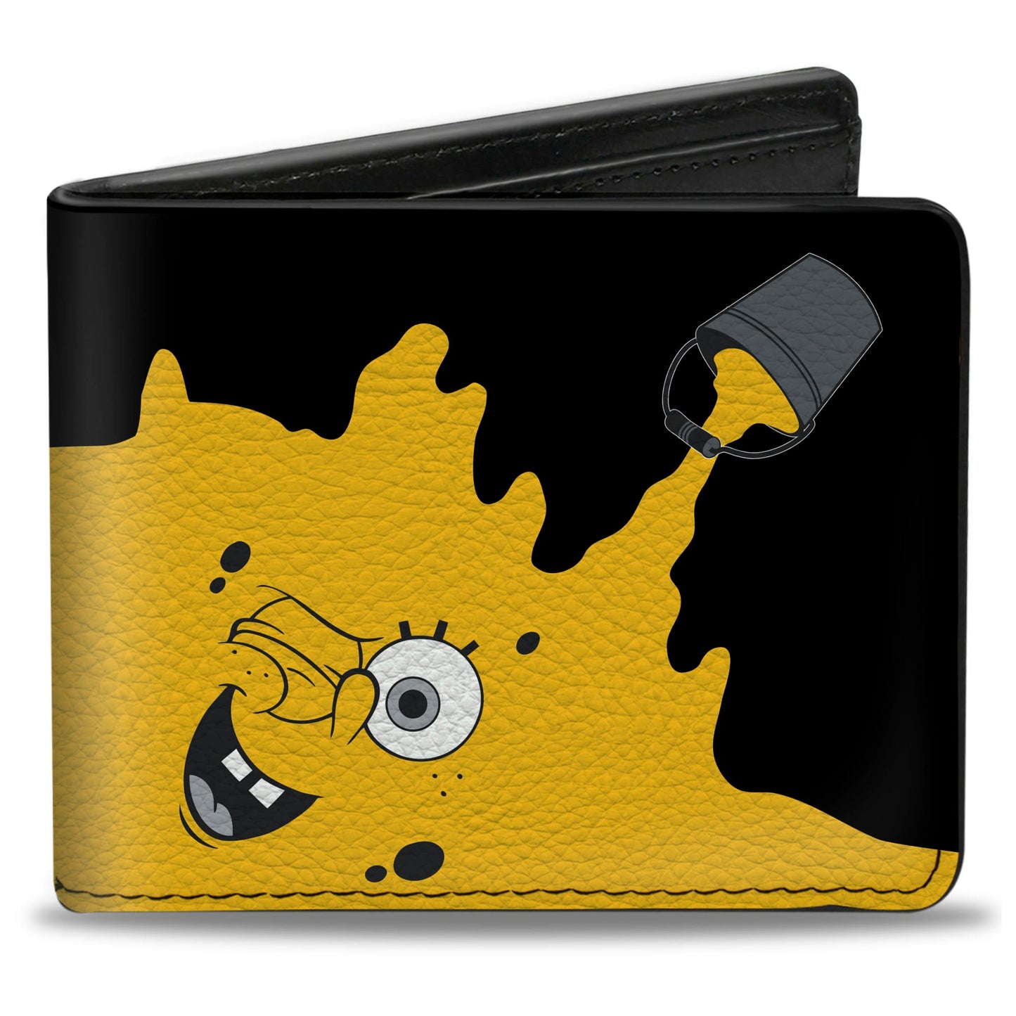 Bi-Fold Wallet - SpongeBob Paint Bucket Black Yellow