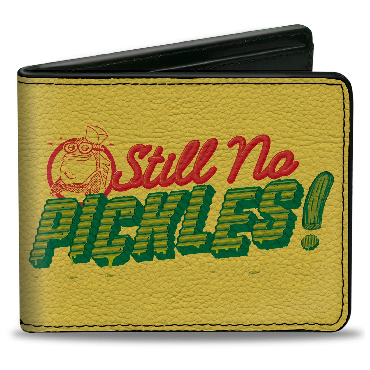 Bi-Fold Wallet - SPONGEBOB SQUAREPANTS STILL NO PICKLES and Title Logo Yellow/Multi Color
