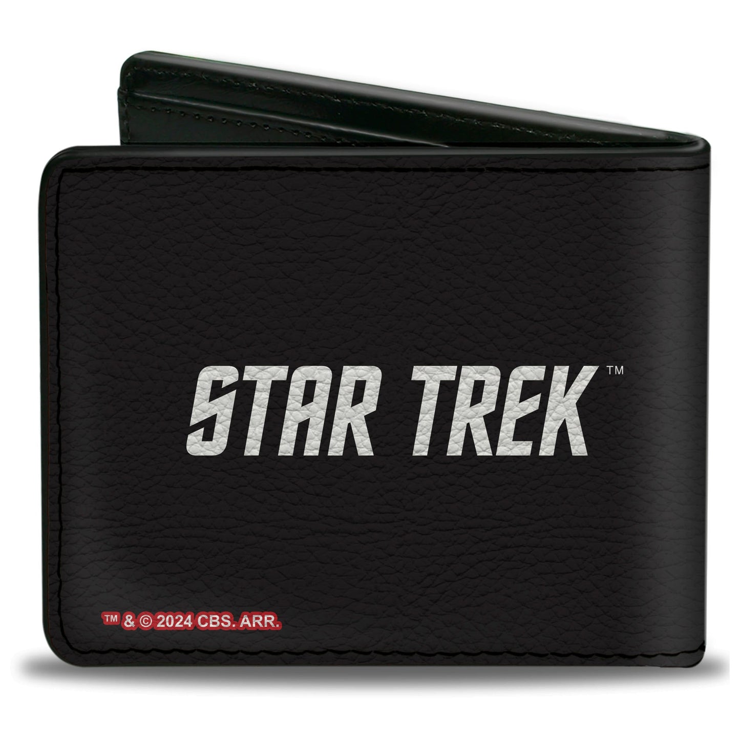 Bi-Fold Wallet - STAR TREK SERVICE SACRIFICE COMPASSION LOVE Badge Icon Black/White/Red