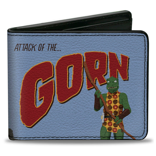 Bi-Fold Wallet - Classic Star Trek ATTACK OF THE GORN Scene and Captain Kirk Quote