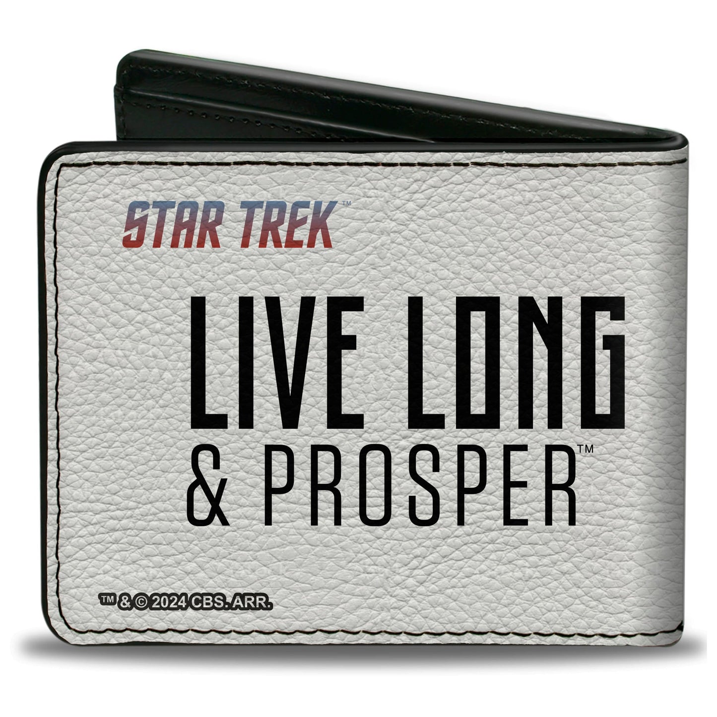 Bi-Fold Wallet - Star Trek LIVE LONG & PROSPER Hand Sign White/Multi Color