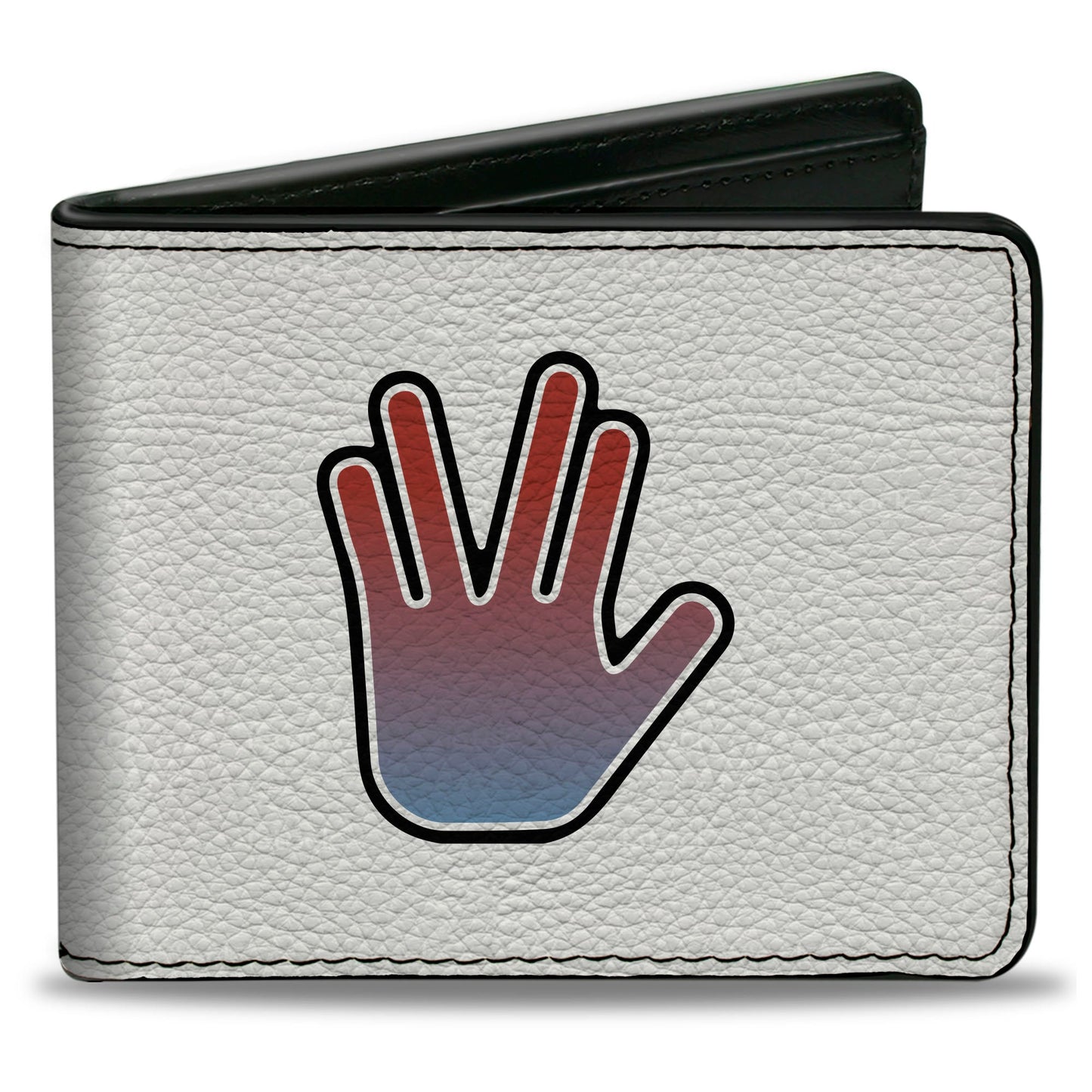 Bi-Fold Wallet - Star Trek LIVE LONG & PROSPER Hand Sign White/Multi Color