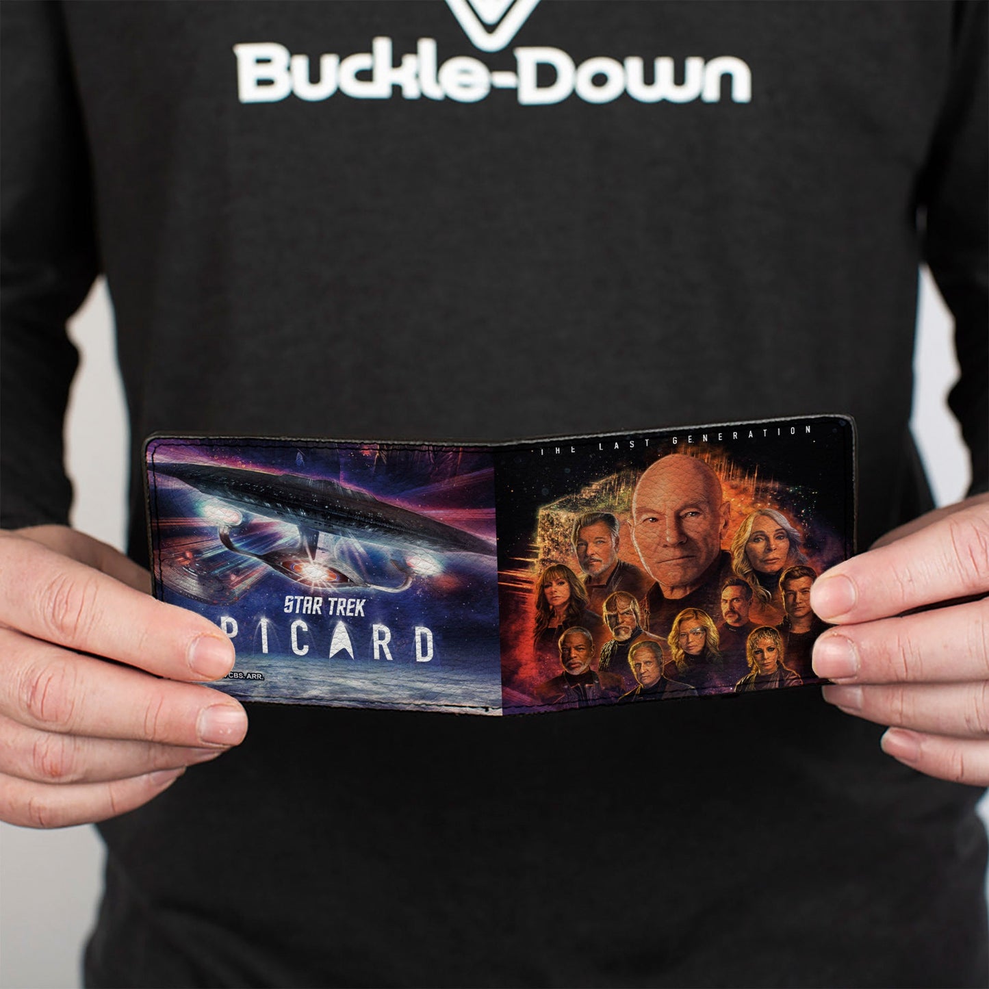 Bi-Fold Wallet - STAR TREK PICARD Group Pose and Title Logo Multi Color