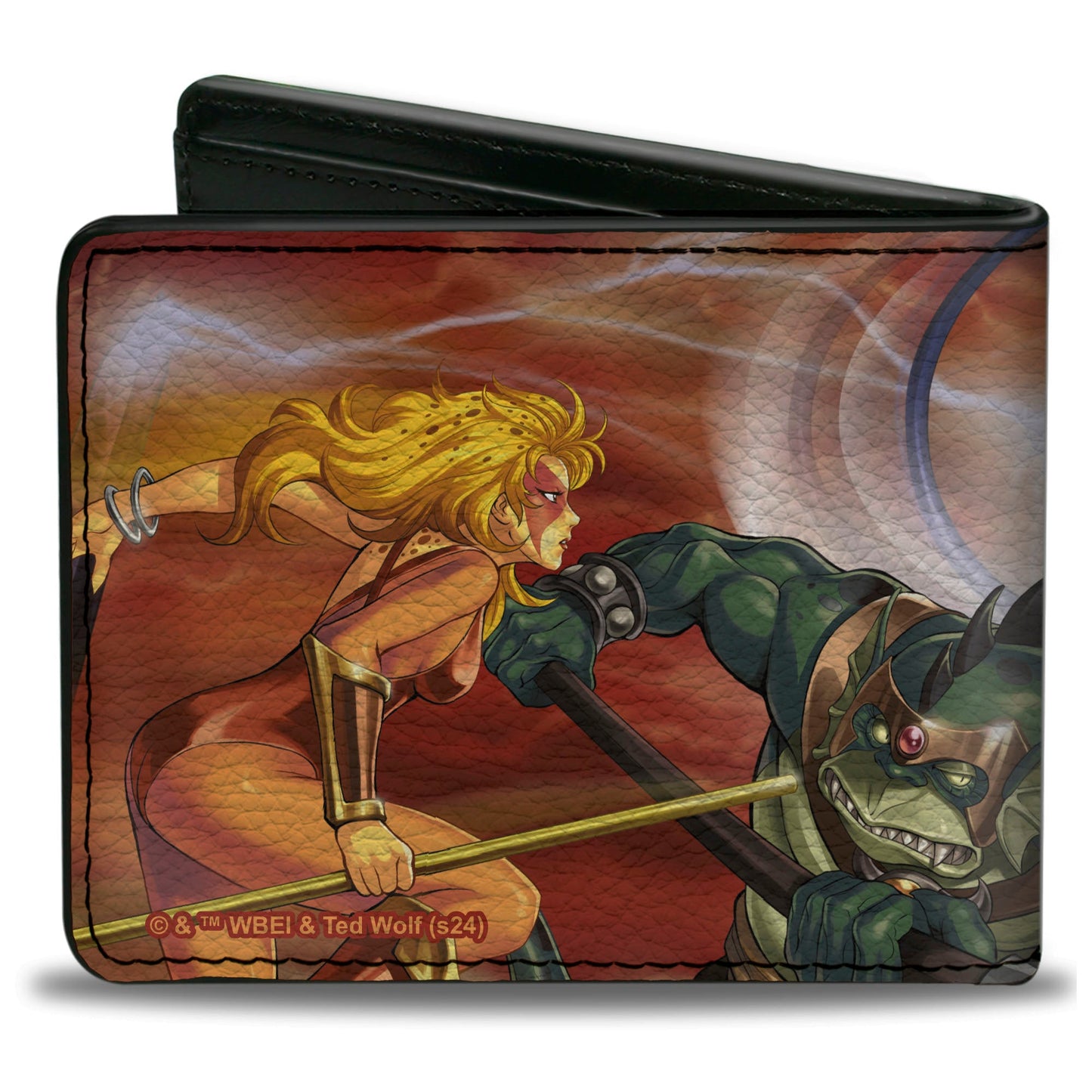 Bi-Fold Wallet - THUNDERCATS Slithe Cheetara Tygra Battle Scene