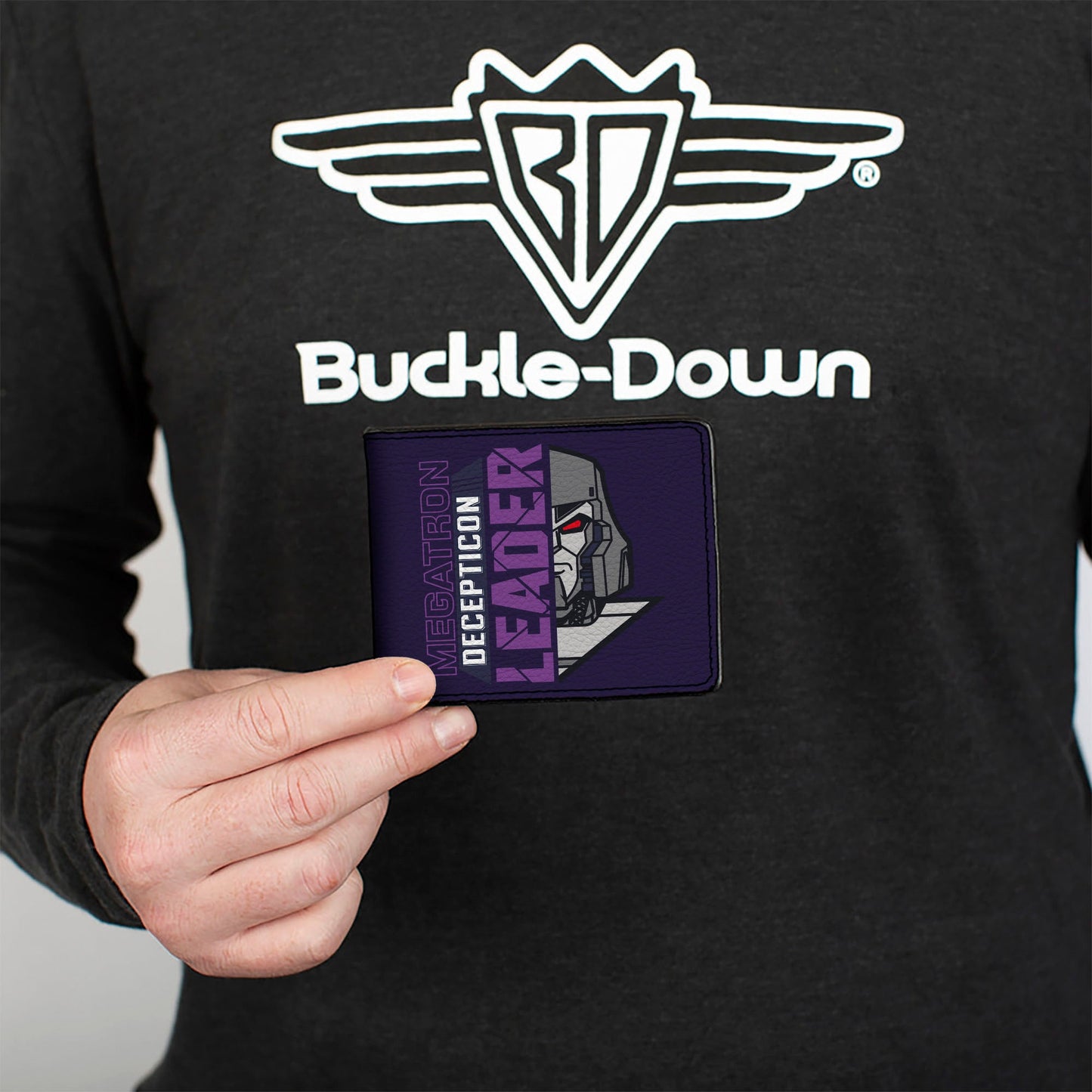 Bi-Fold Wallet - Transformers MEGATRON DECEPTICON MASTER OF DESTRUCTION and Tank Purples