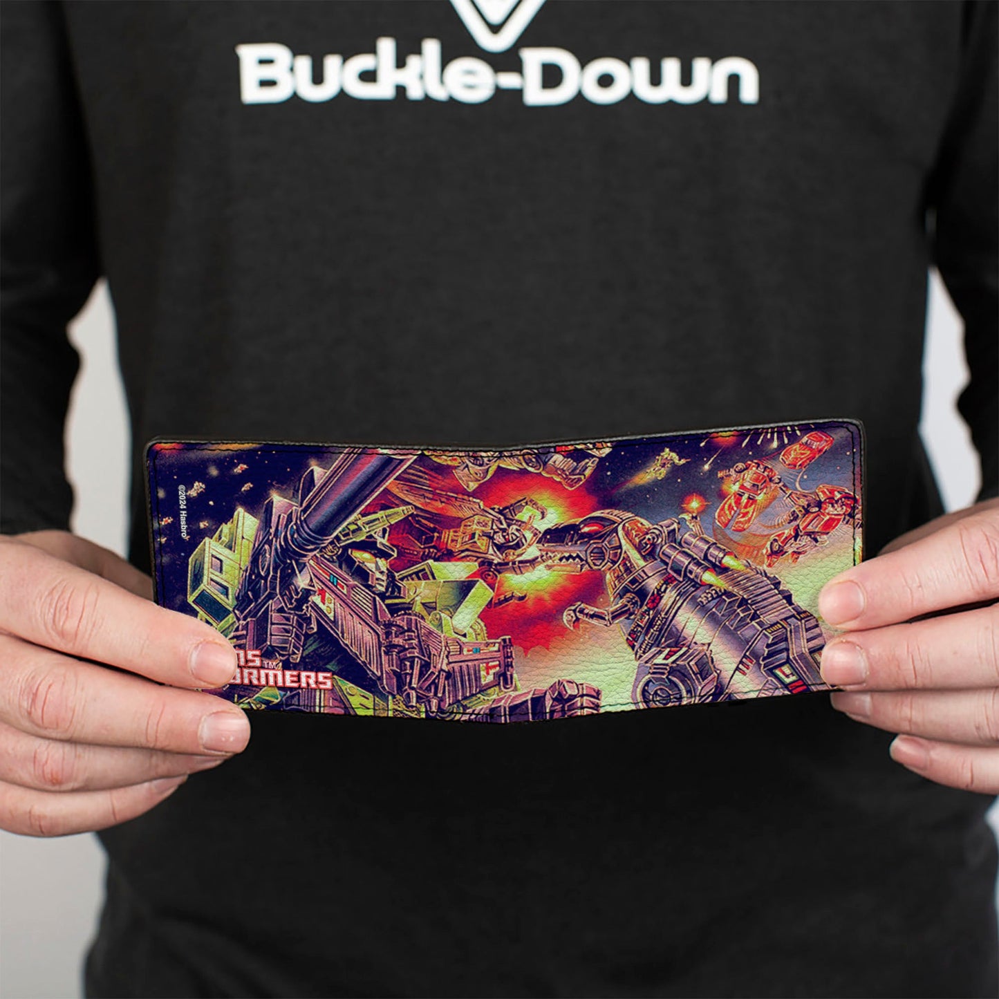 Bi-Fold Wallet - TRANSFORMERS Devastator/Dinobots 1985 Box Art Battle Scene