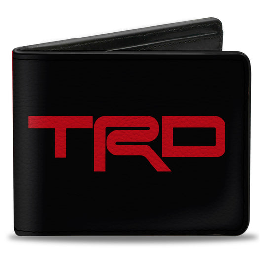 Bi-Fold Wallet - Toyota Racing Development TRD Logo Blocks Split Black/Red