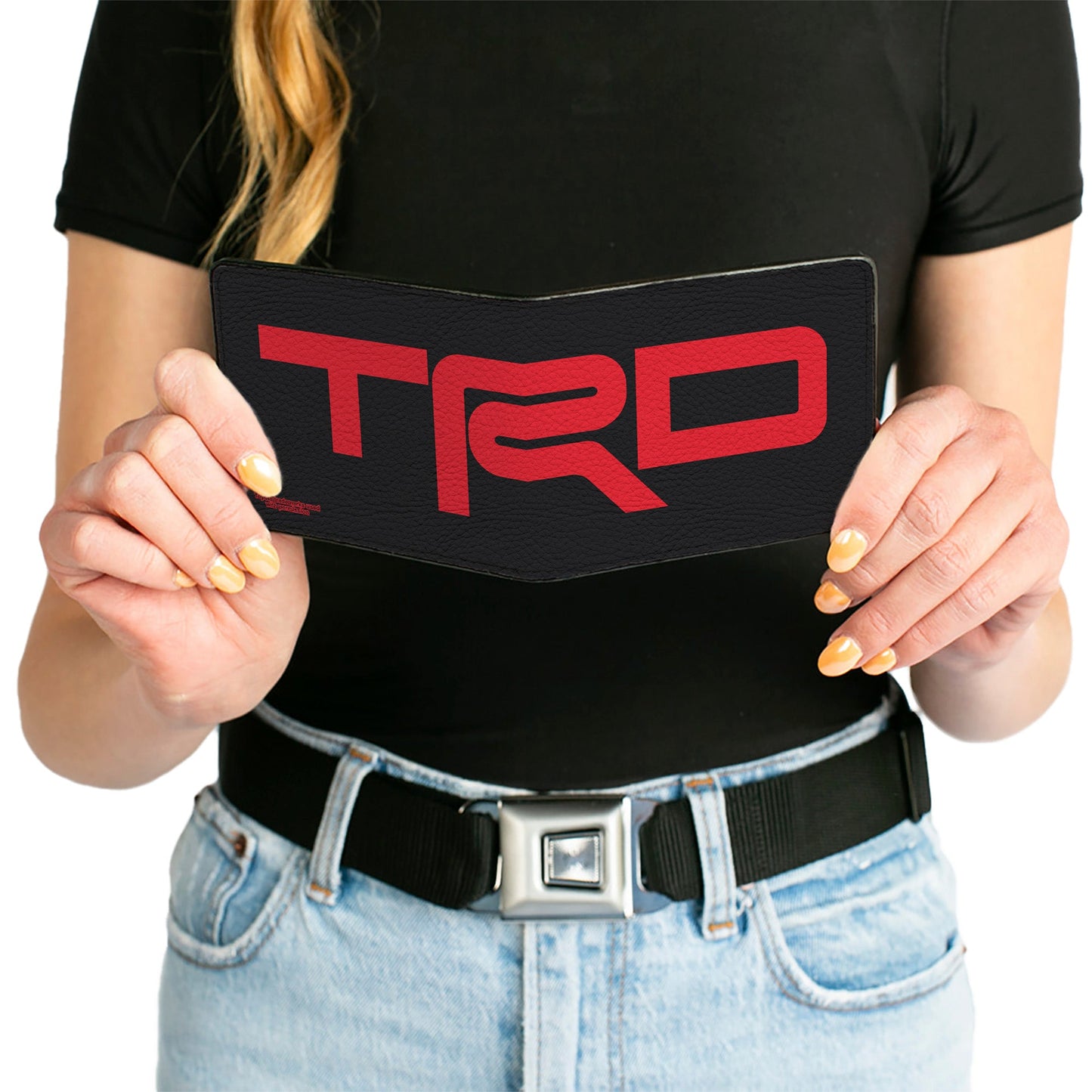 Bi-Fold Wallet - Toyota Racing Development TRD Logo Stretch Black/Red