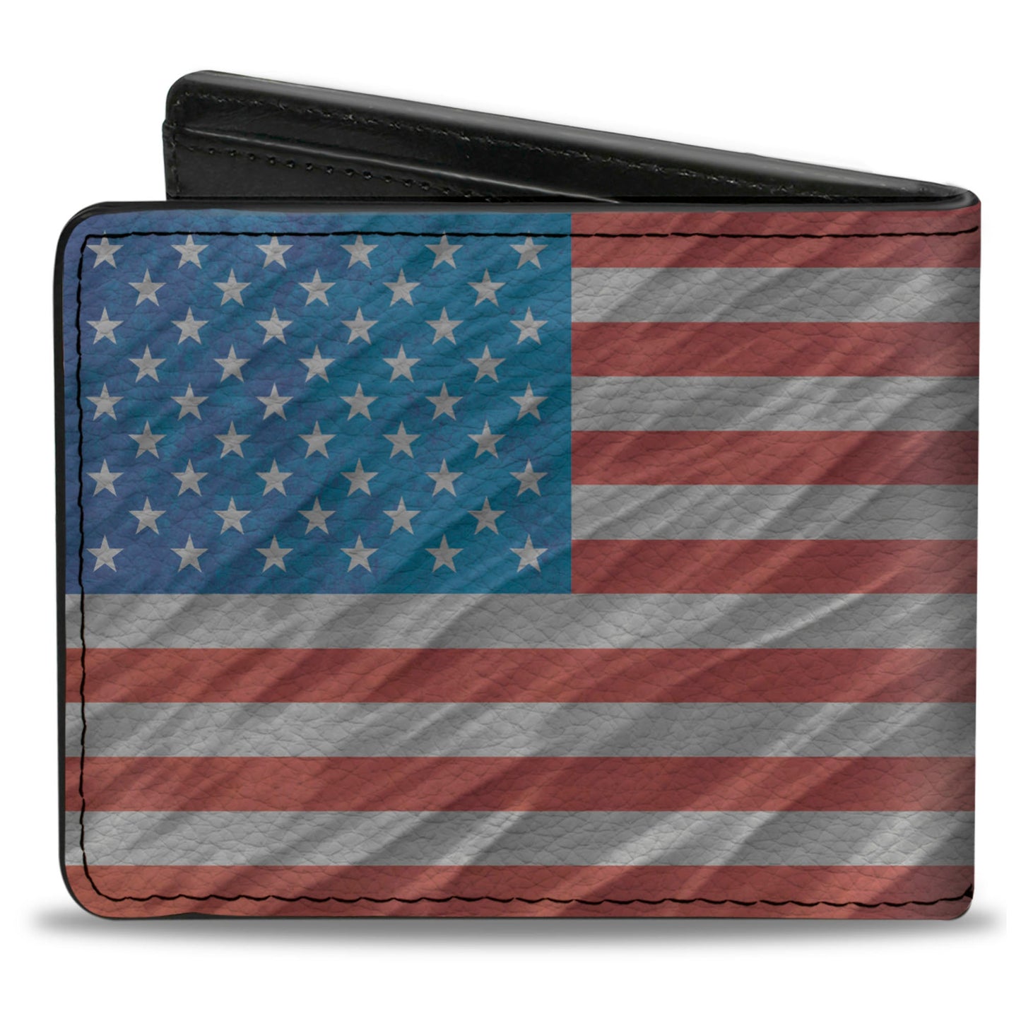 Bi-Fold Wallet - American Flag Waving