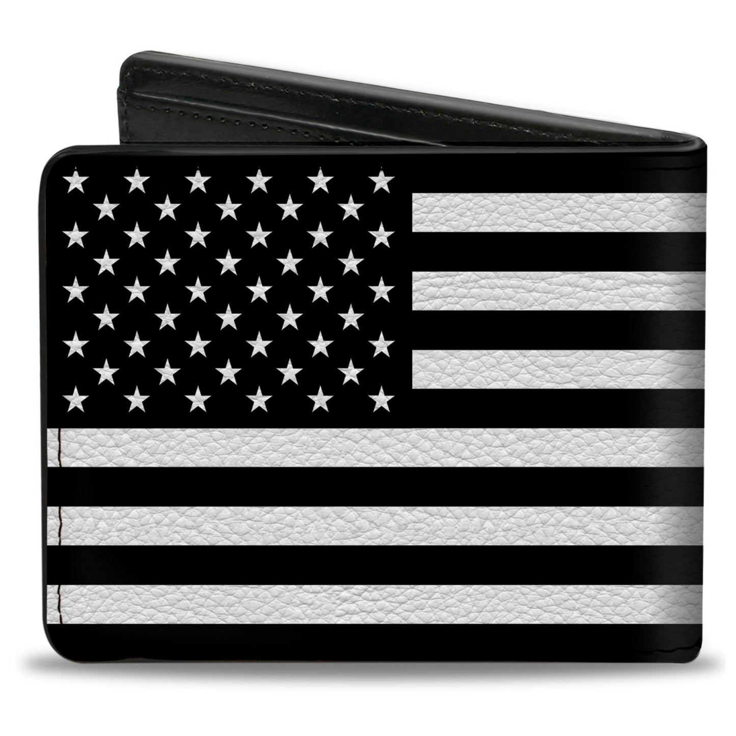 Bi-Fold Wallet - American Flag Black White