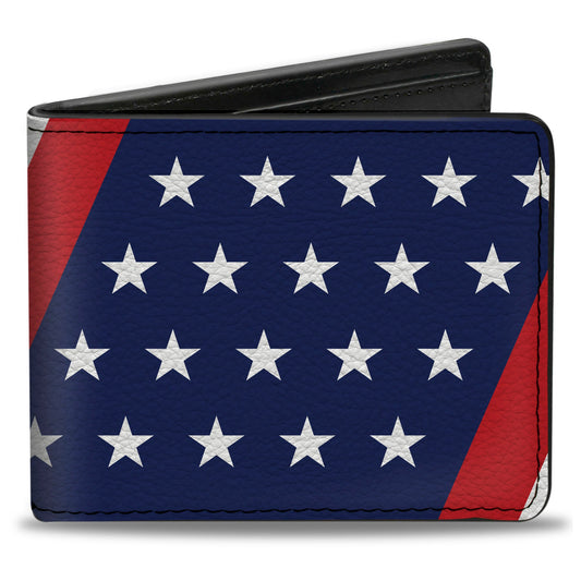 Bi-Fold Wallet - American Flag Diagonal