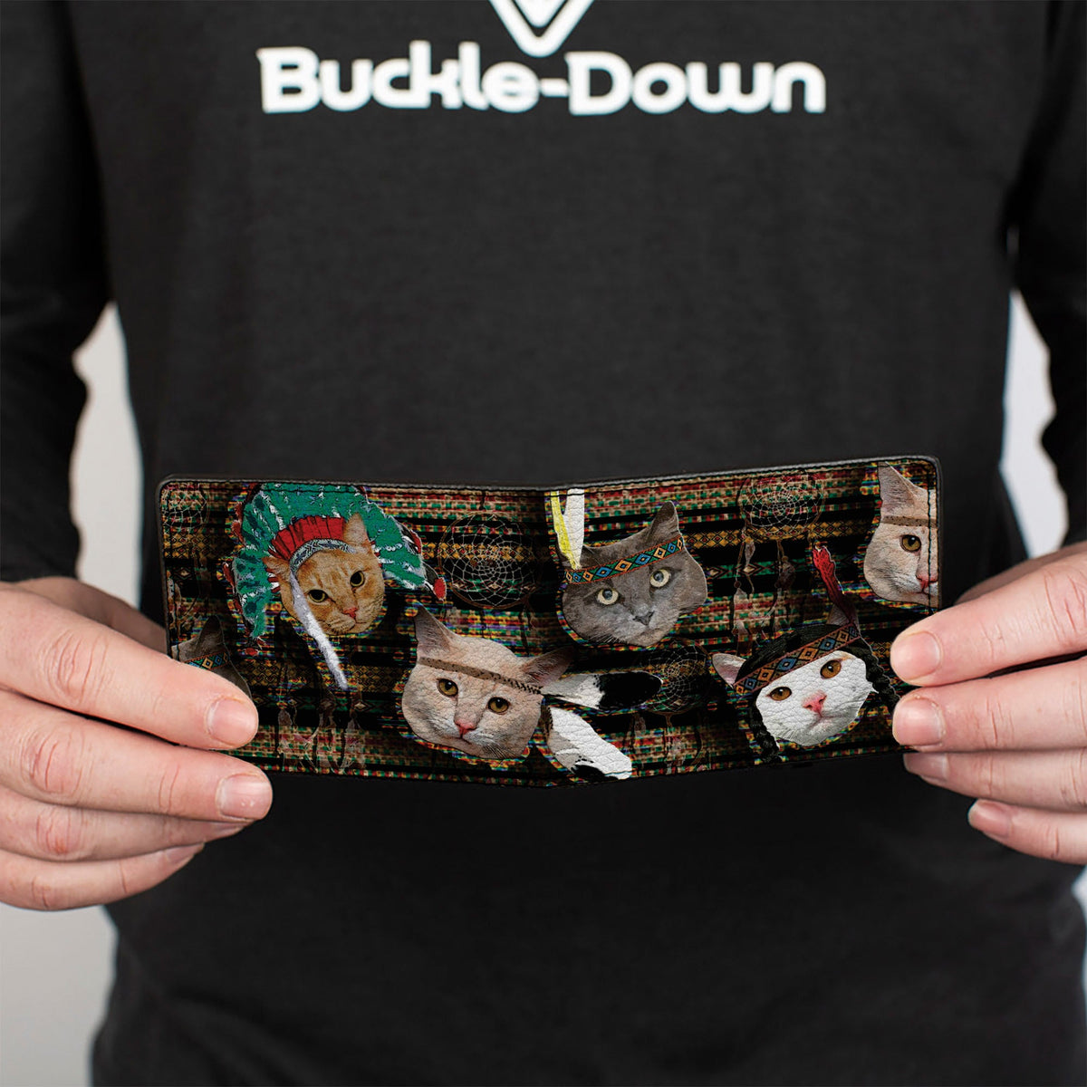 Bi-Fold Wallet - Dream Catcher Cats