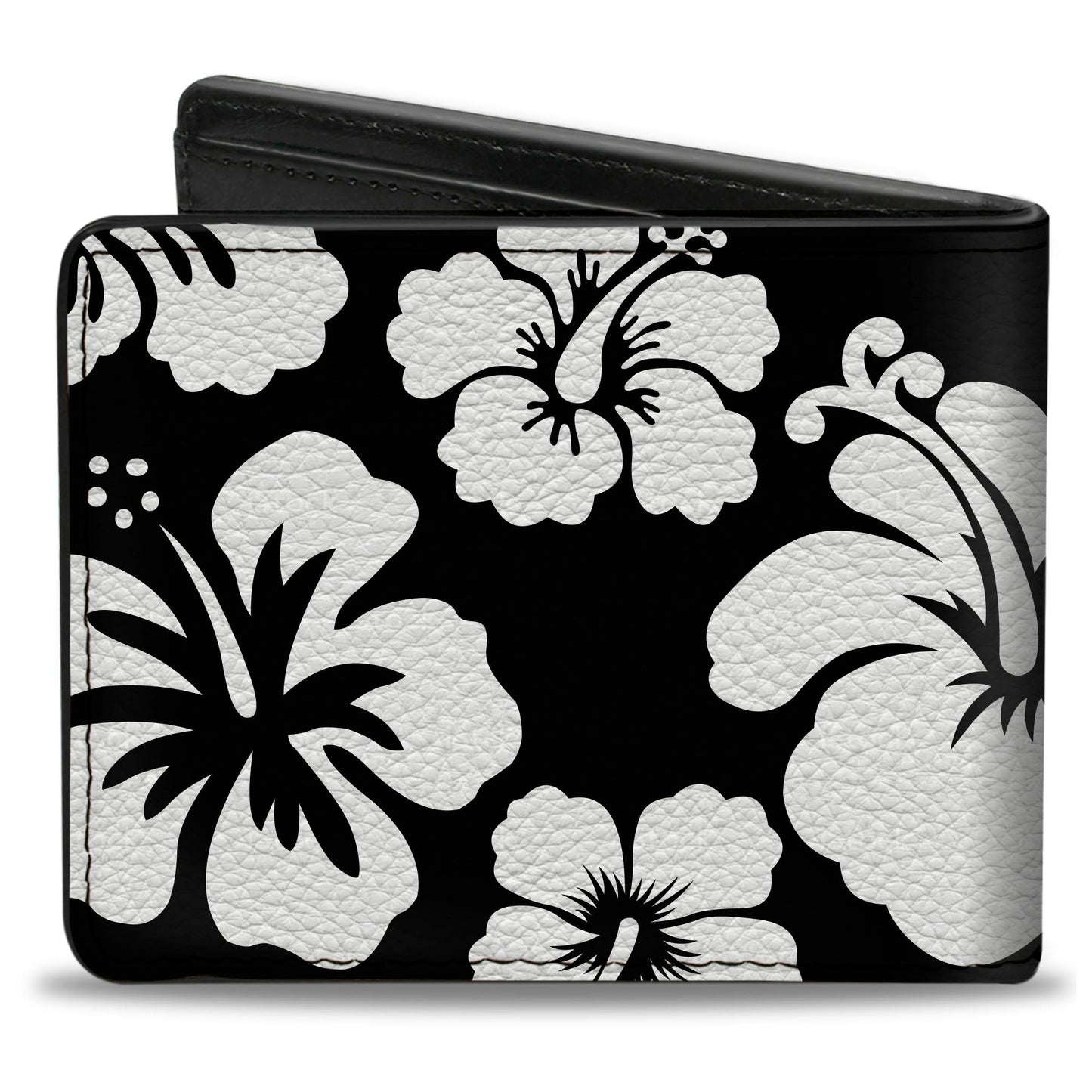 Bi-Fold Wallet - Hibiscus Black White