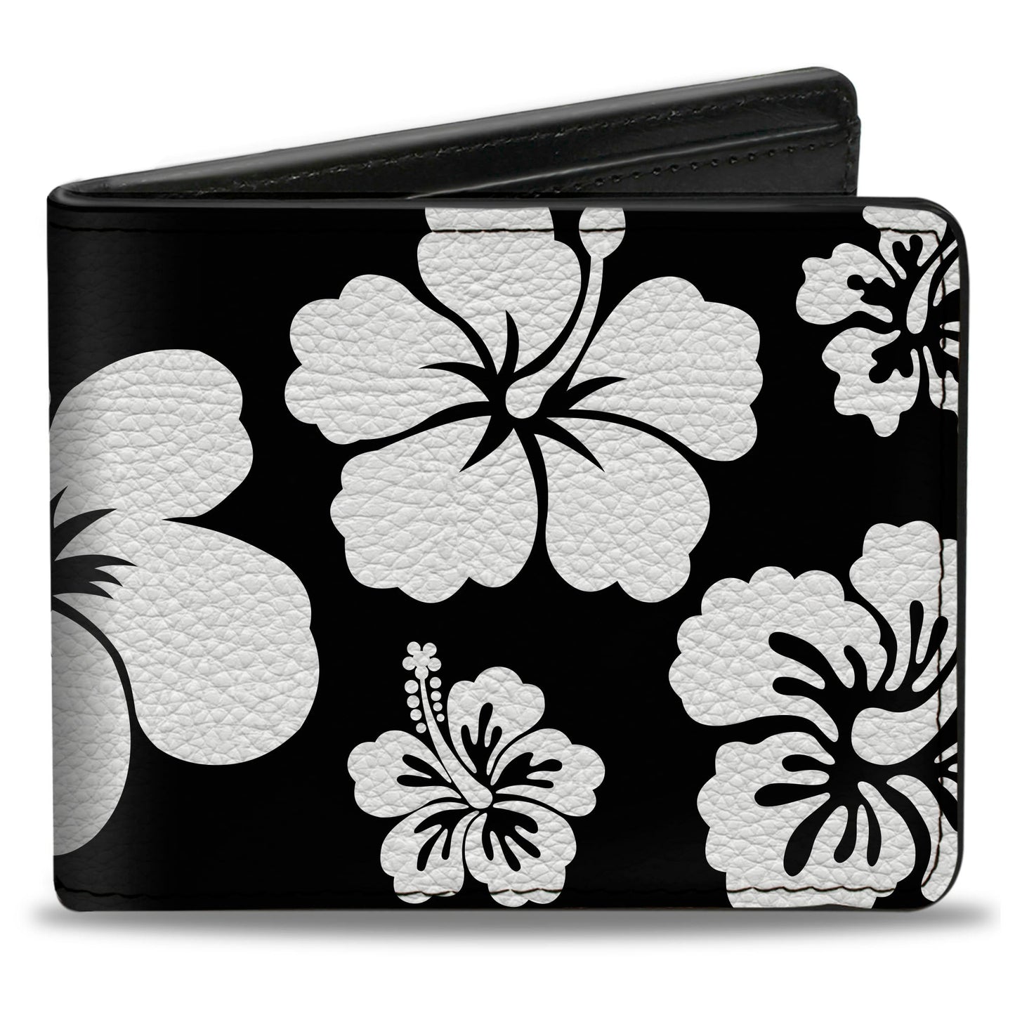 Bi-Fold Wallet - Hibiscus Black White