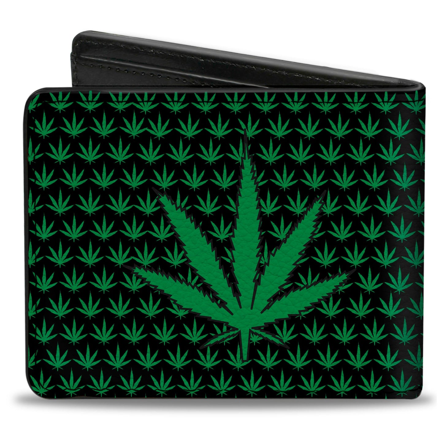 Bi-Fold Wallet - Marijuana Garden Black Green