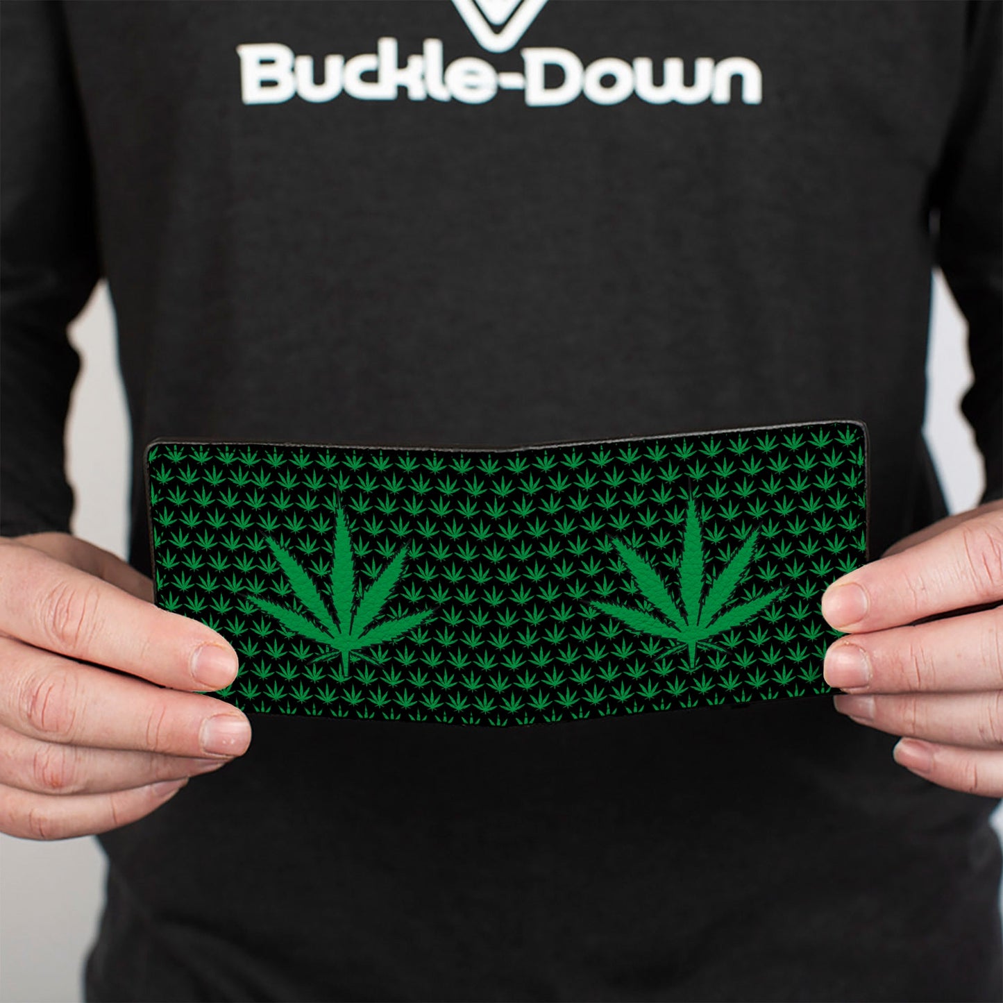 Bi-Fold Wallet - Marijuana Garden Black Green