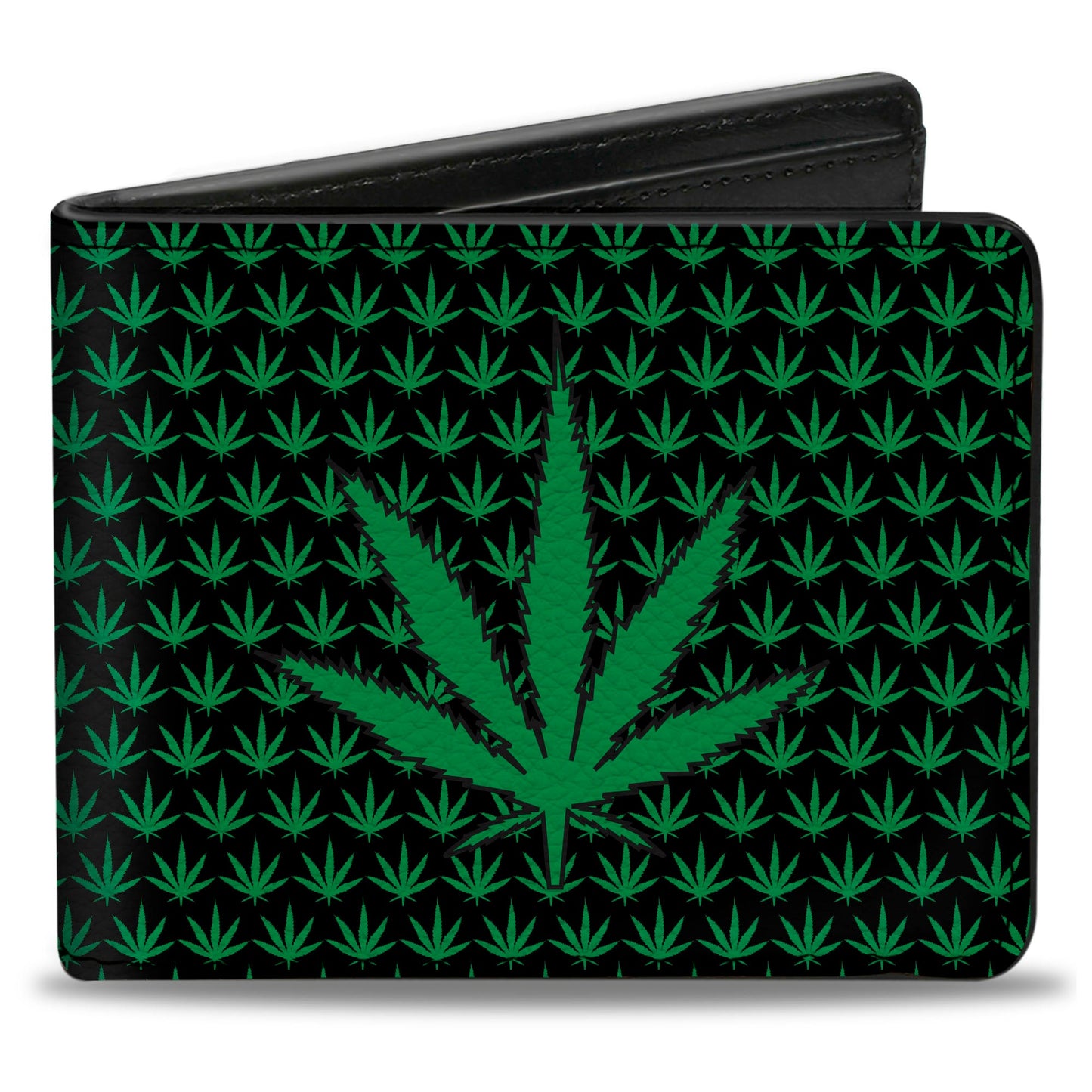 Bi-Fold Wallet - Marijuana Garden Black Green
