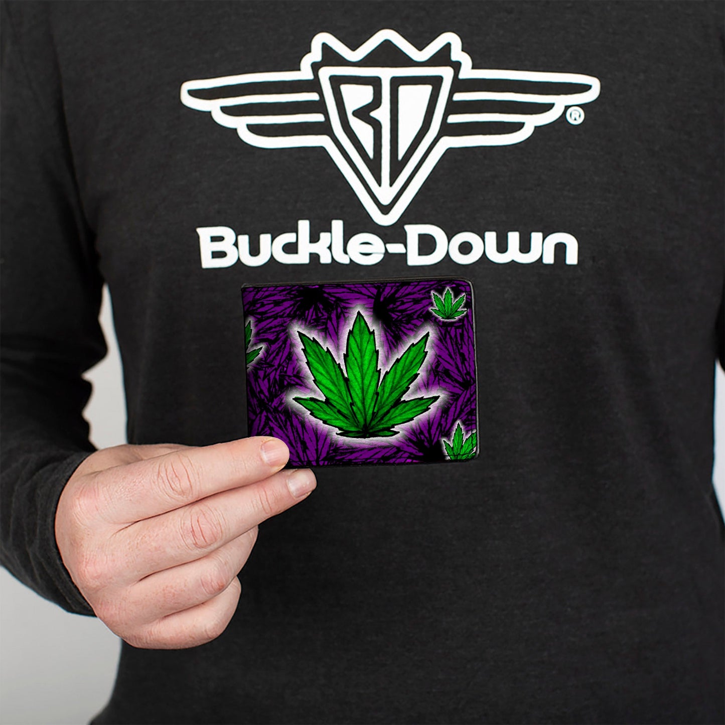 Bi-Fold Wallet - Marijuana Haze Purple