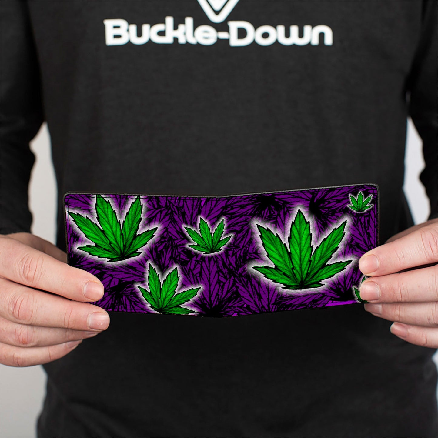 Bi-Fold Wallet - Marijuana Haze Purple