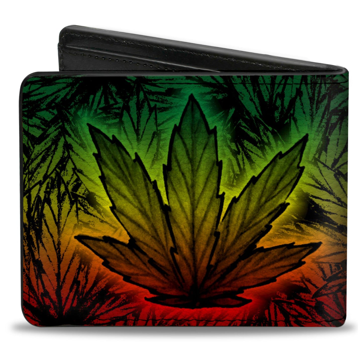 Bi-Fold Wallet - Marijuana Haze Rasta Rasta