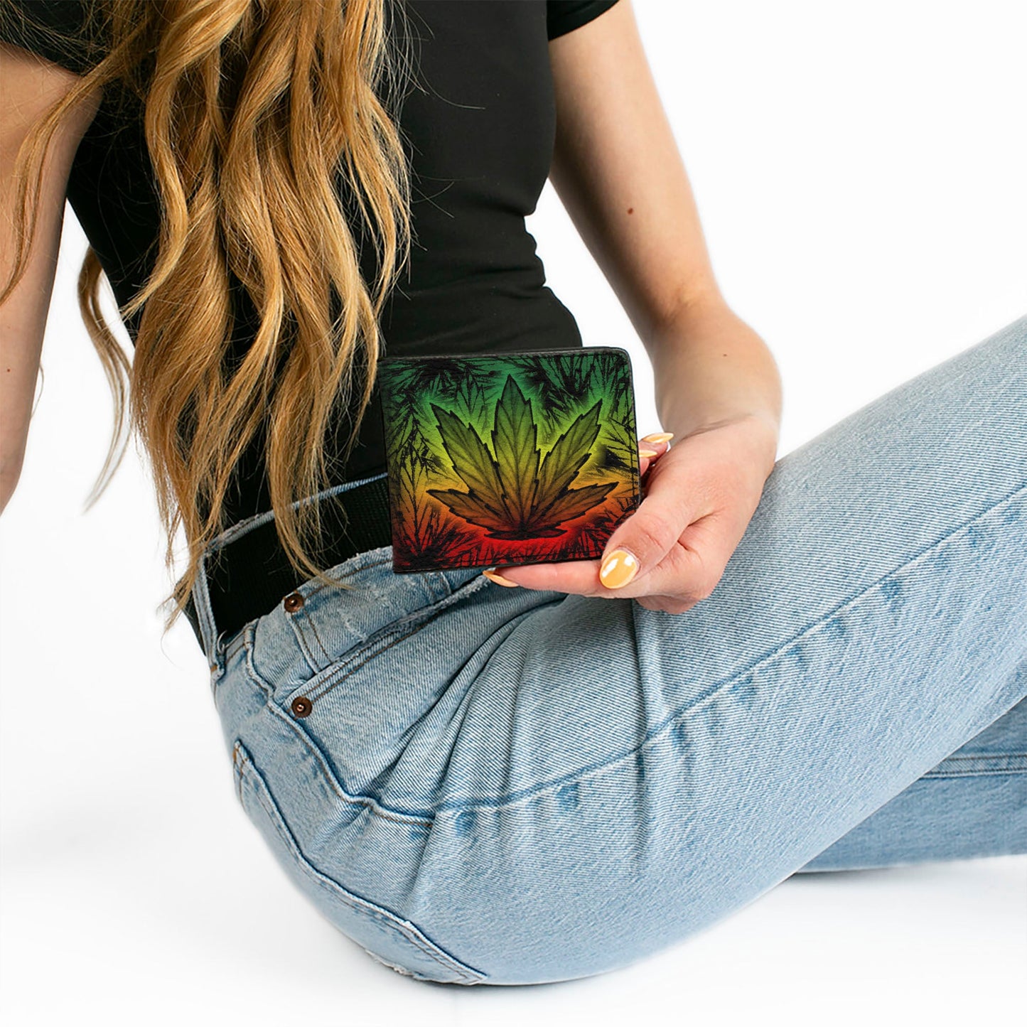 Bi-Fold Wallet - Marijuana Haze Rasta Rasta