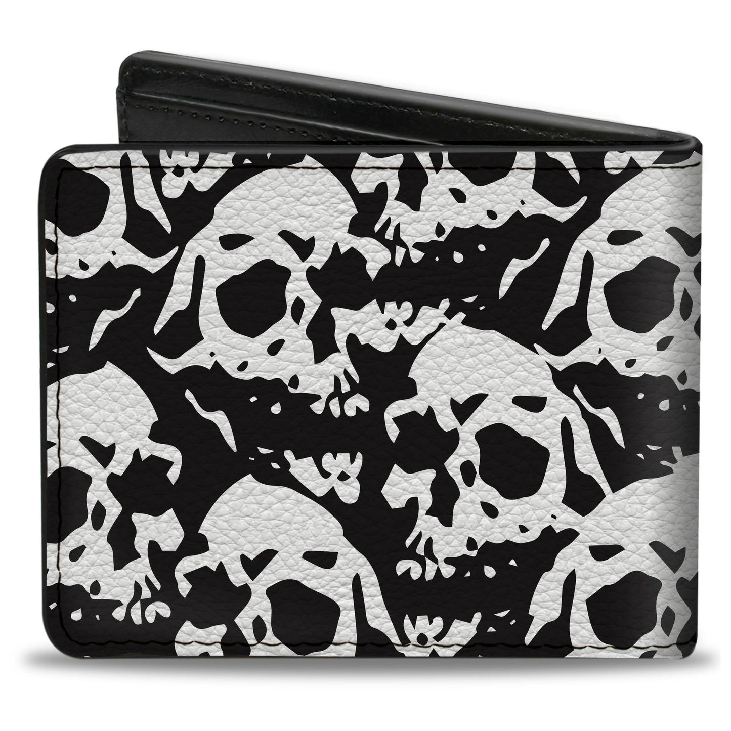 Bi-Fold Wallet - Skull Yard Black White