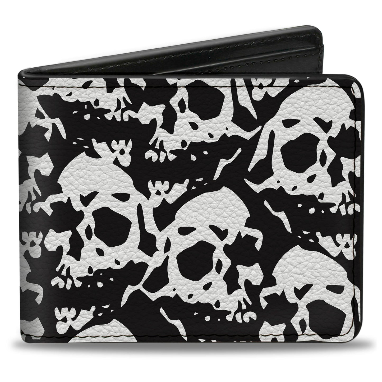Bi-Fold Wallet - Skull Yard Black White