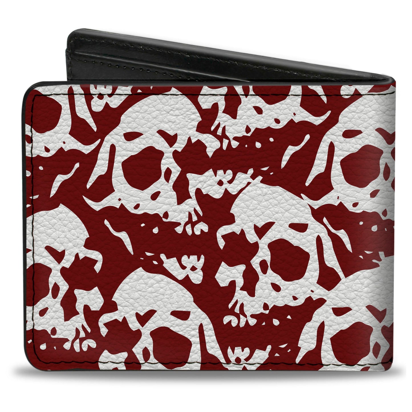 Bi-Fold Wallet - Skull Yard Red White
