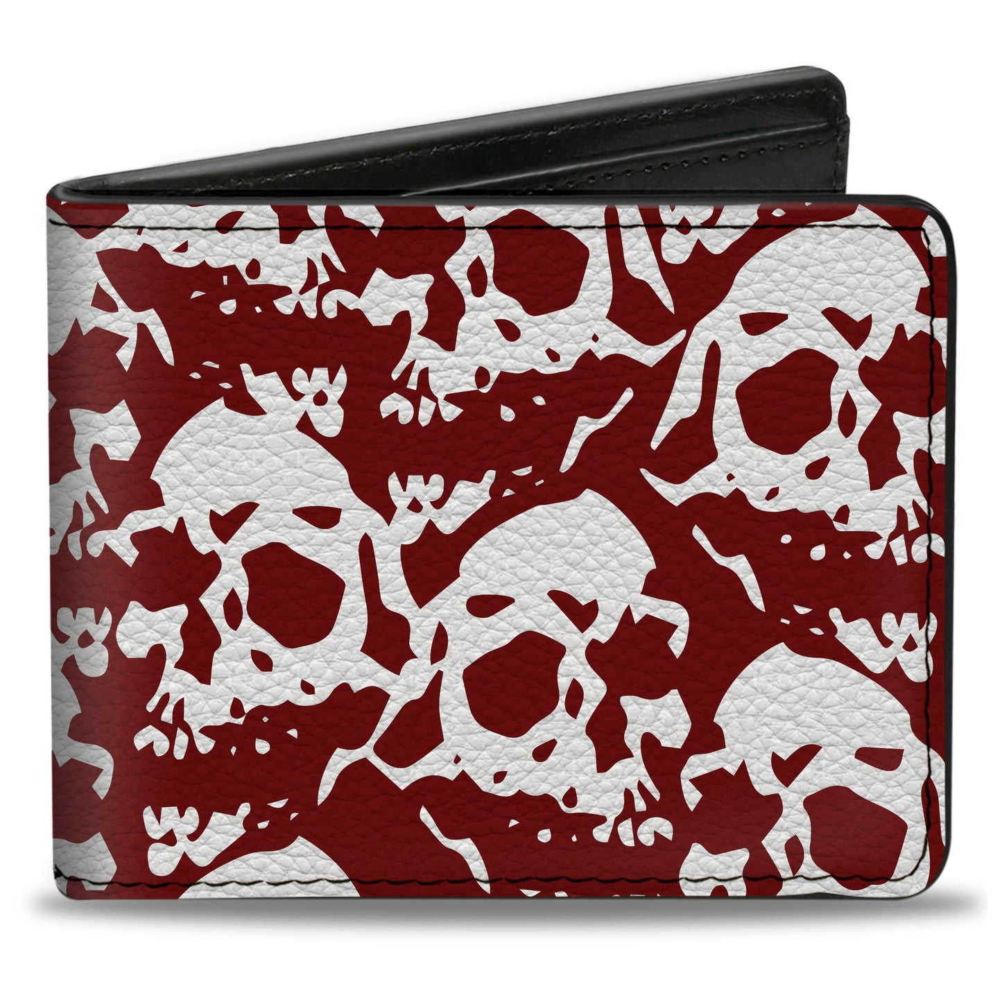 Bi-Fold Wallet - Skull Yard Red White