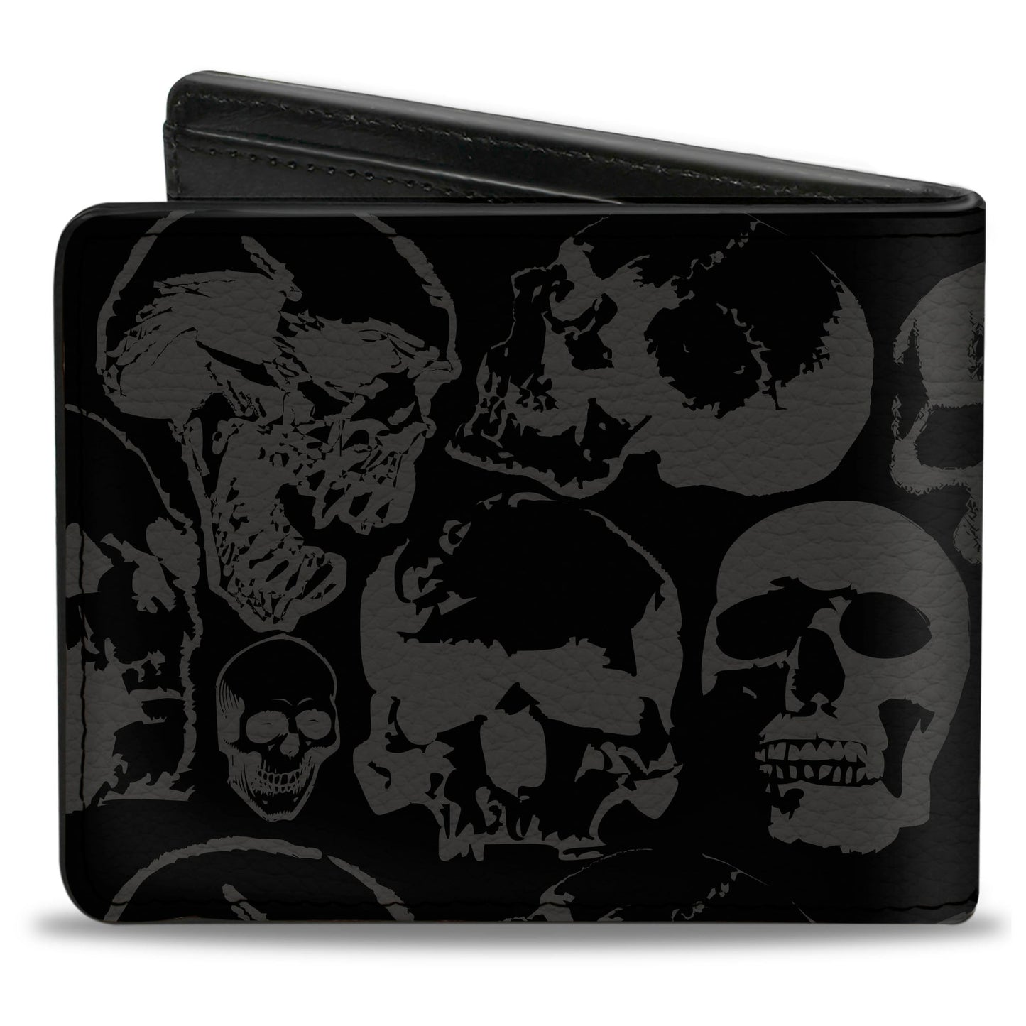 Bi-Fold Wallet - Skull Pile Black Gray