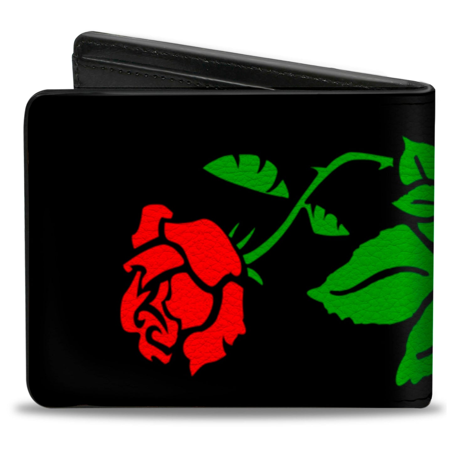 Bi-Fold Wallet - Sugar Skull w Roses & Heart