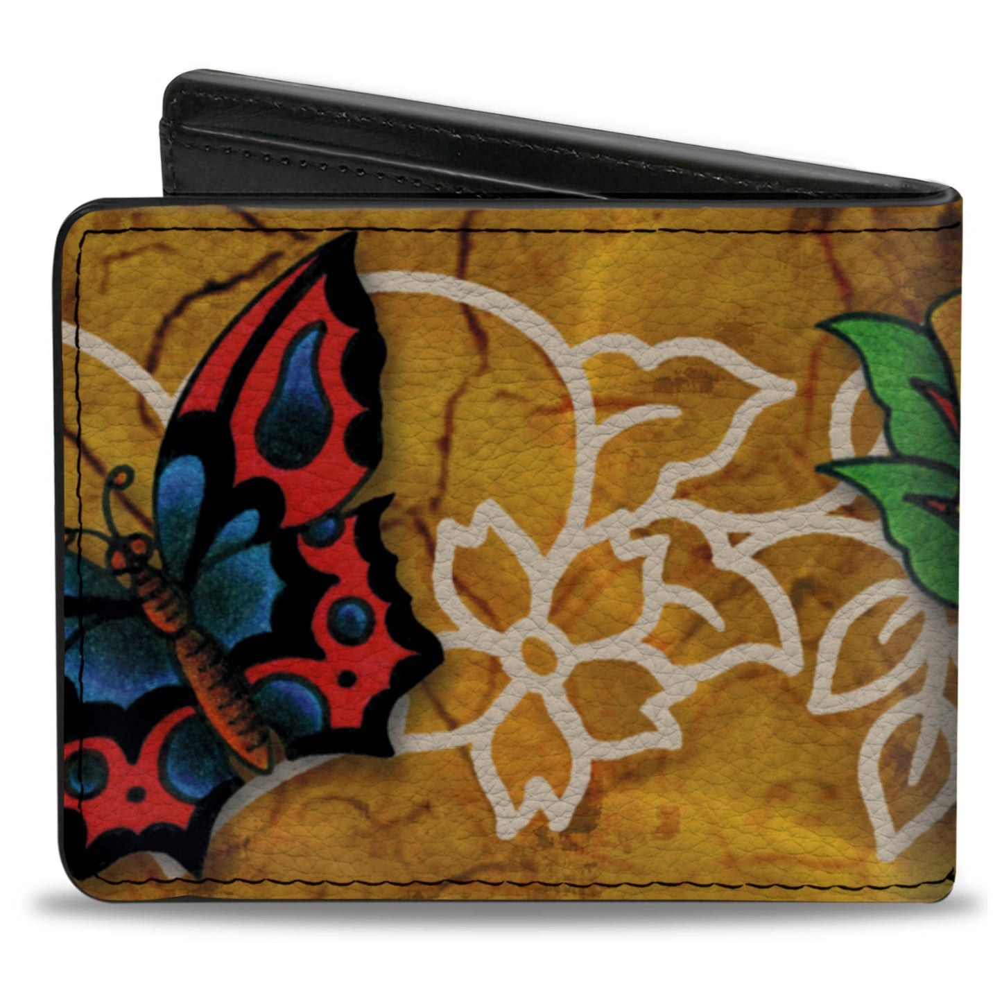 Bi-Fold Wallet - Tattoo Johnny-Bird & Rose